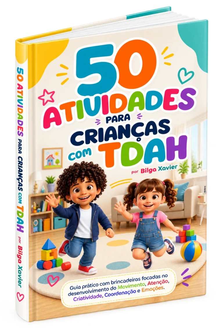 Capa do livro 50 Atividades para Crianças com TDAH, de Bilga Xavier
